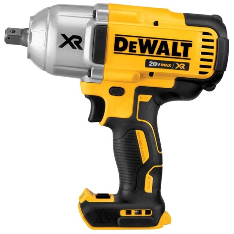 DEWALT 20V MAX* XR Brushless High Torque 1/2" Impact Wrench with Detent Anvil, Cordless, Tool Only