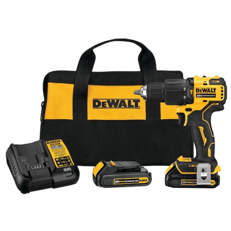 DEWALT ATOMIC 20V MAX* Compact 1/2" Hammer Drill/Driver Kit