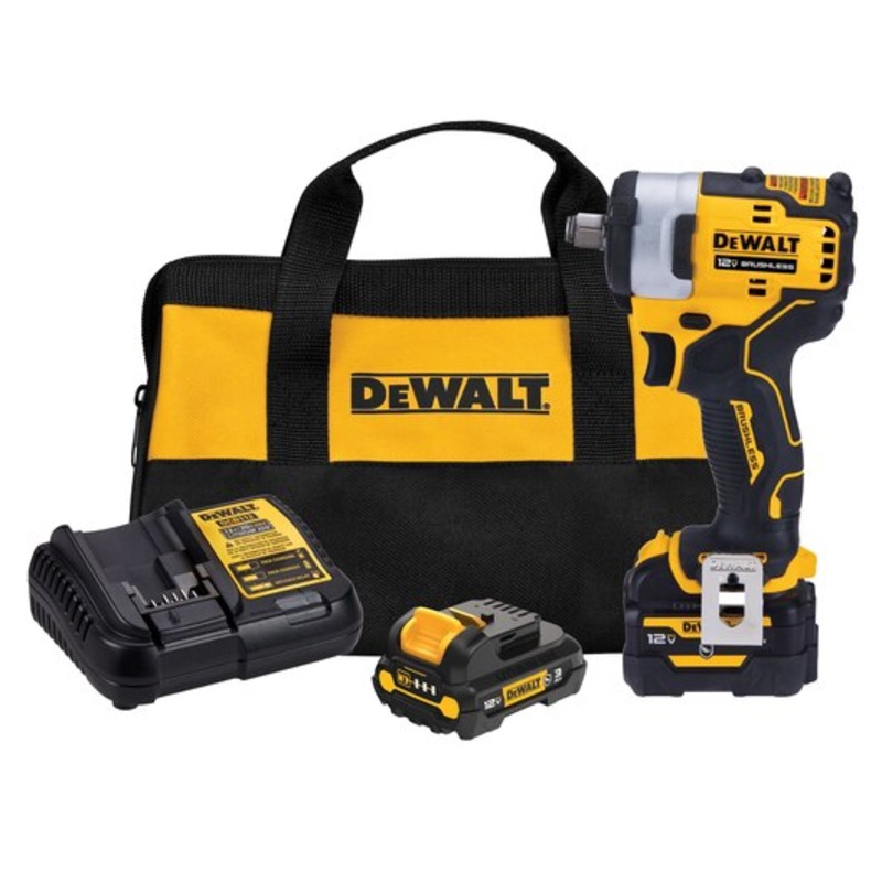 DEWALT XTREME 12V MAX* Brushless 1/2 in. Cordless Impact Wrench Kit