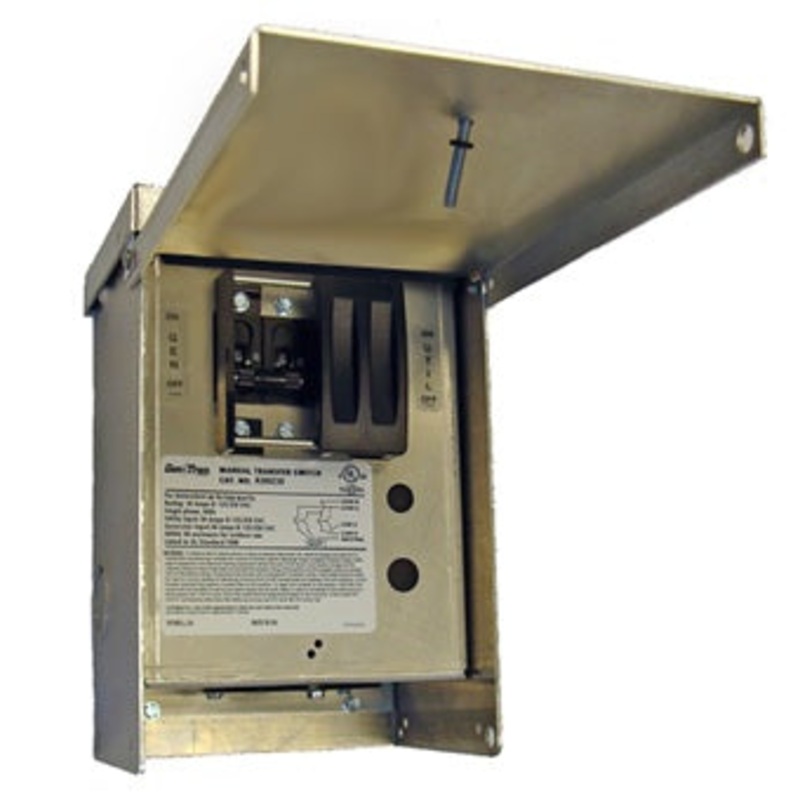 GENERAC 30-AMP 1-2 Circuit Manual Transfer Switch