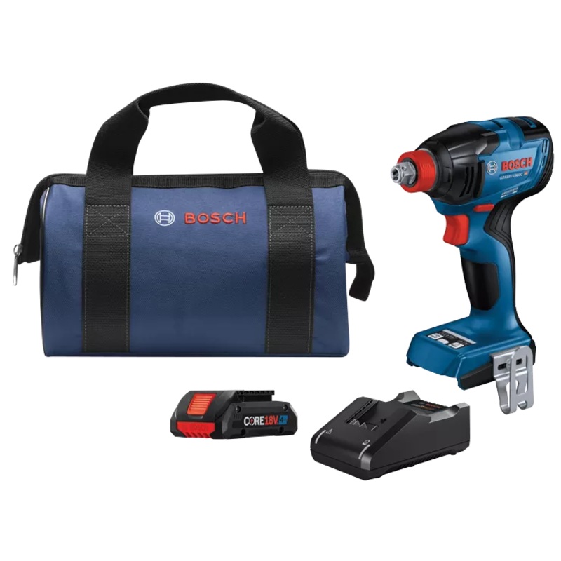 BOSCH 18V Connected-Ready 2-IN-1 1/4" & 1/2" Bit/Socket Impact Driver/Wrench Kit