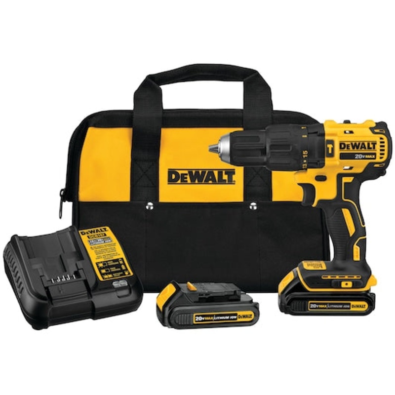 DEWALT 20V MAX* 1/2" Compact Hammer Drill/Driver Kit