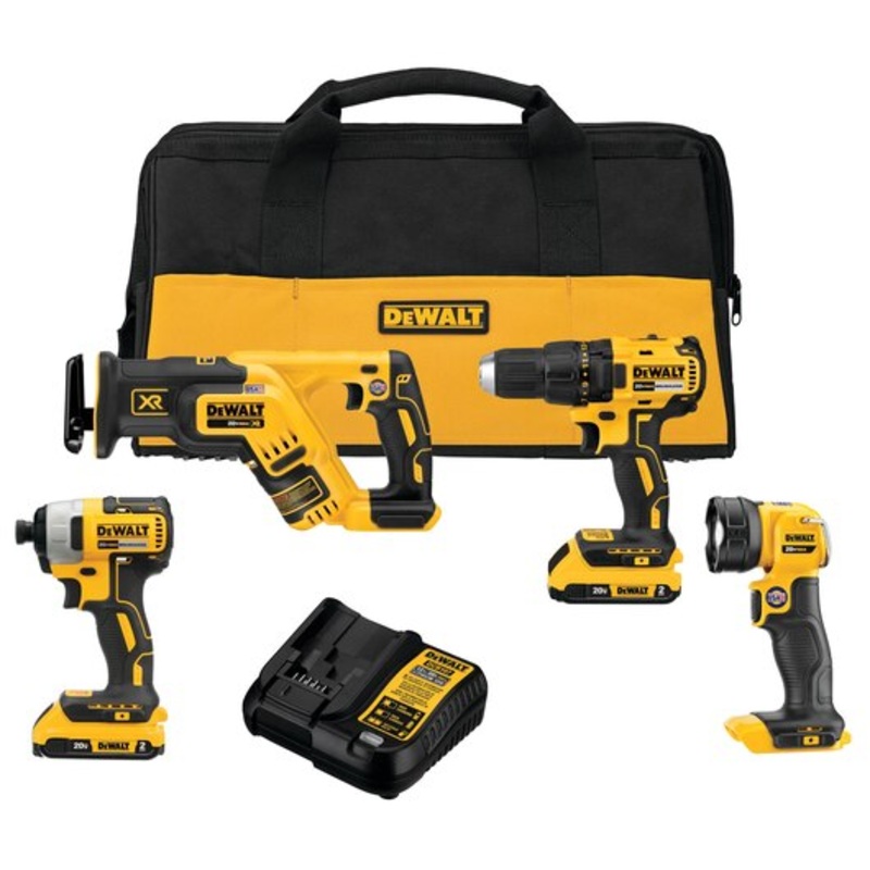DEWALT 20V MAX* 4-Tool Combo Kit