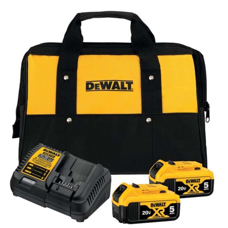 DEWALT 20V MAX* 5Ah Battery & Battery Charger Starter Kit