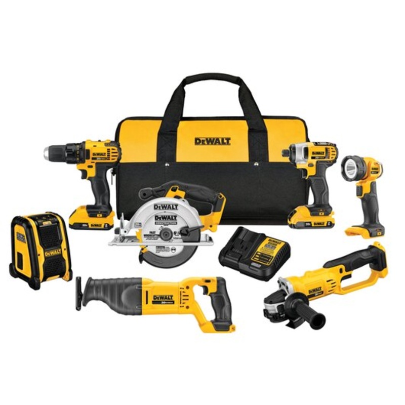 DEWALT 20V Max Combo Kit, Compact 7-Tool