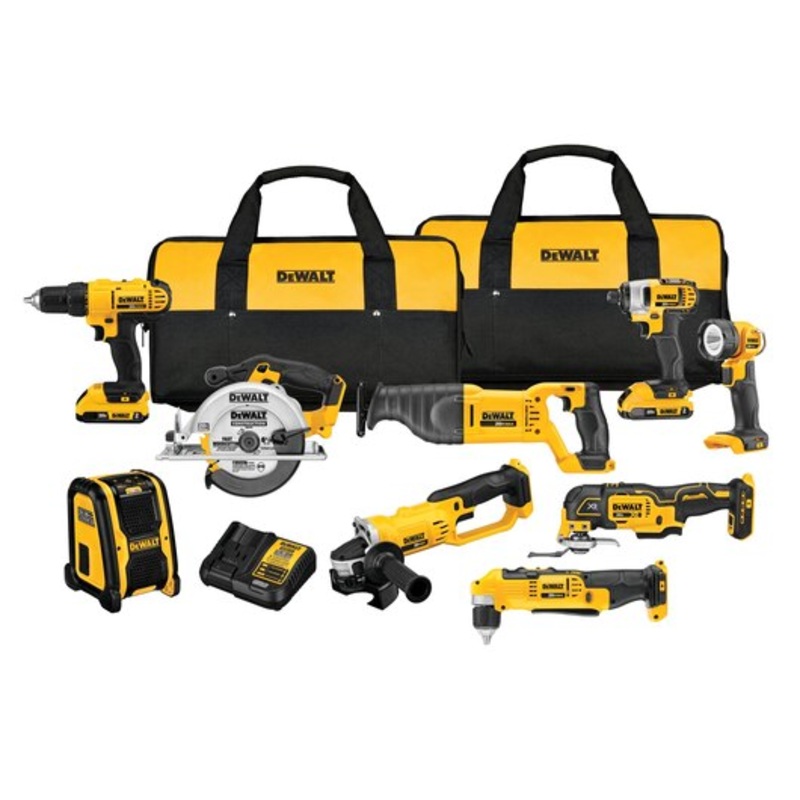 DEWALT 20V MAX* Cordless Drill Combo Kit, 9-Tool