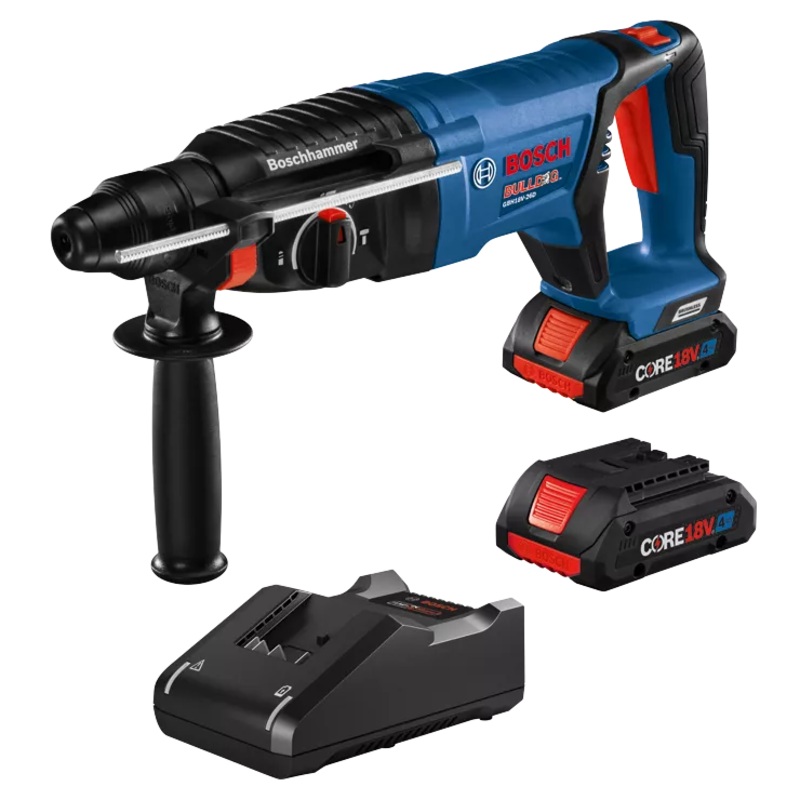 BOSCH 18V EC Brushless SDS-PLUS BULLDOG 1" Rotary Hammer Kit