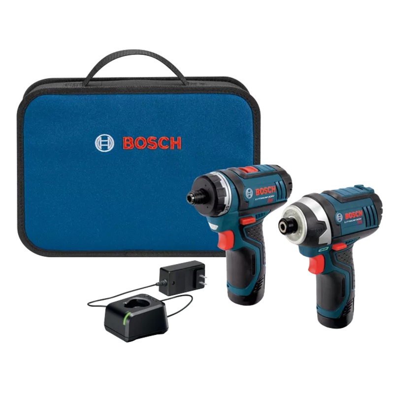 BOSCH 12V MAX 2-Tool Combo Kit w/ 2-Speed Pocket Driver & Impact Driver