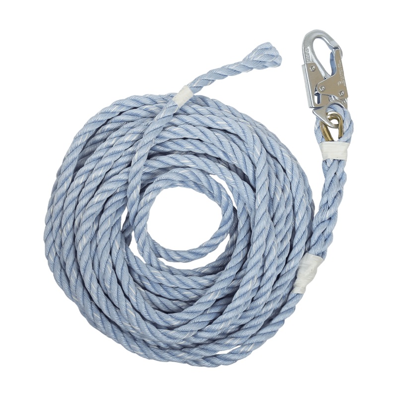 FALLTECH 50' Construction-Grade Vertical Lifeline w/ Back-Spliced End
