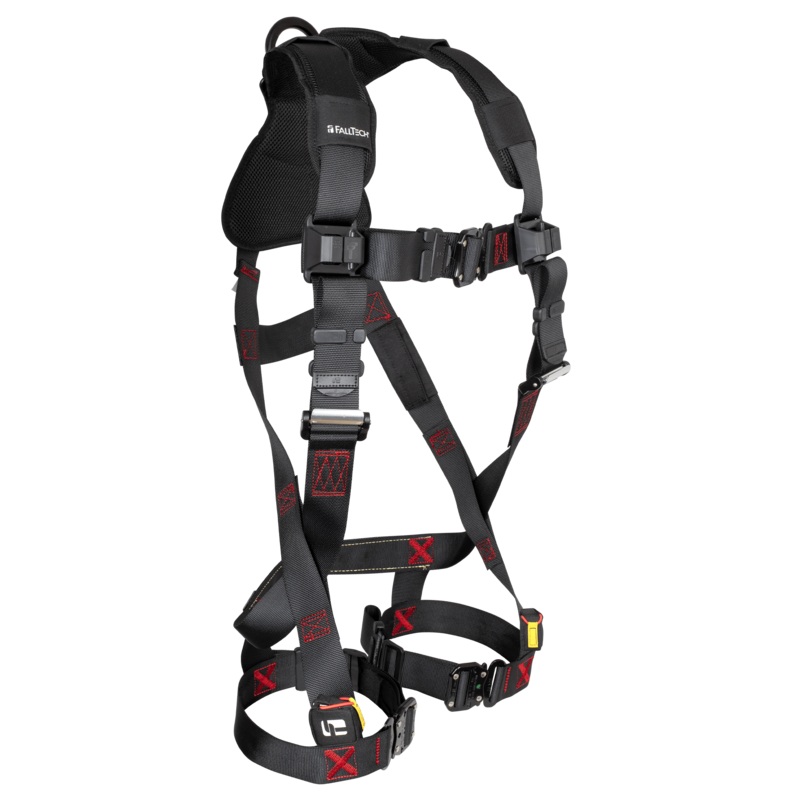 FALLTECH FT-IRON 1D Standard Non-Belted Full Body Harness, Quick Connect Buckle Leg Adjustment