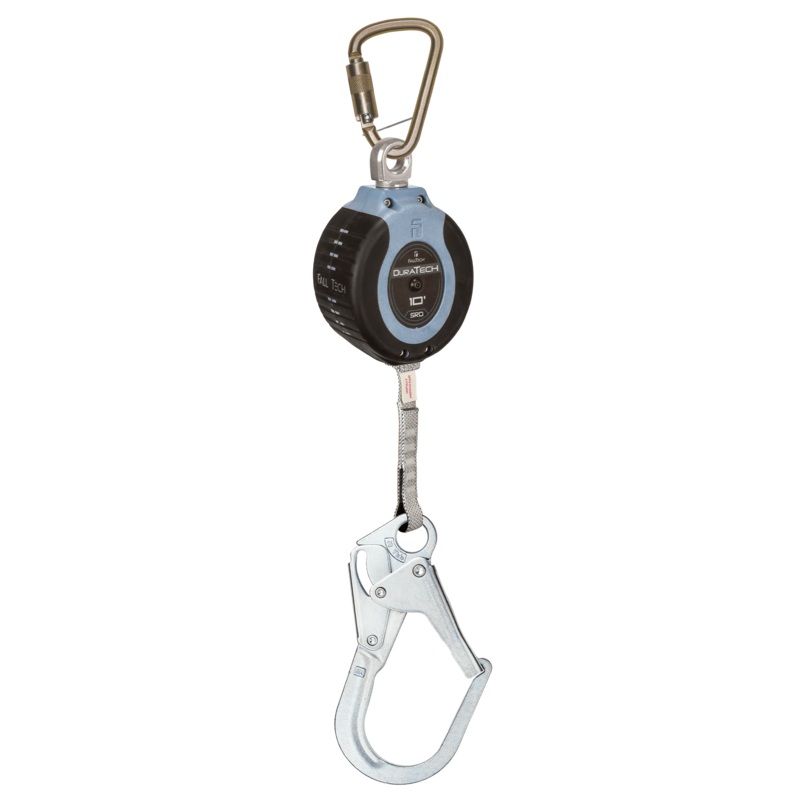 FALLTECH 10' DURATECH Web SRL w/ Steel Rebar Hook, Includes Steel Anchorage Carabiner