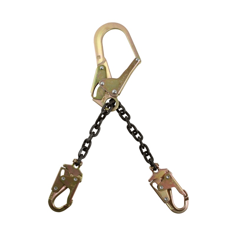 FALLTECH 21" Standard-Duty Rebar Positioning Assembly w/ Chain & Steel Non-Swivel Rebar Hook