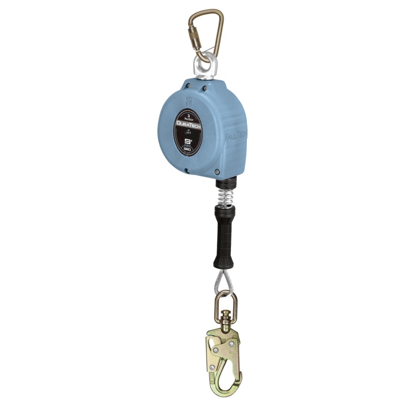 FALLTECH 9' DURATECH Cable SRL w/ Steel Swivel Snap Hook, Includes Steel Anchorage Carabiner