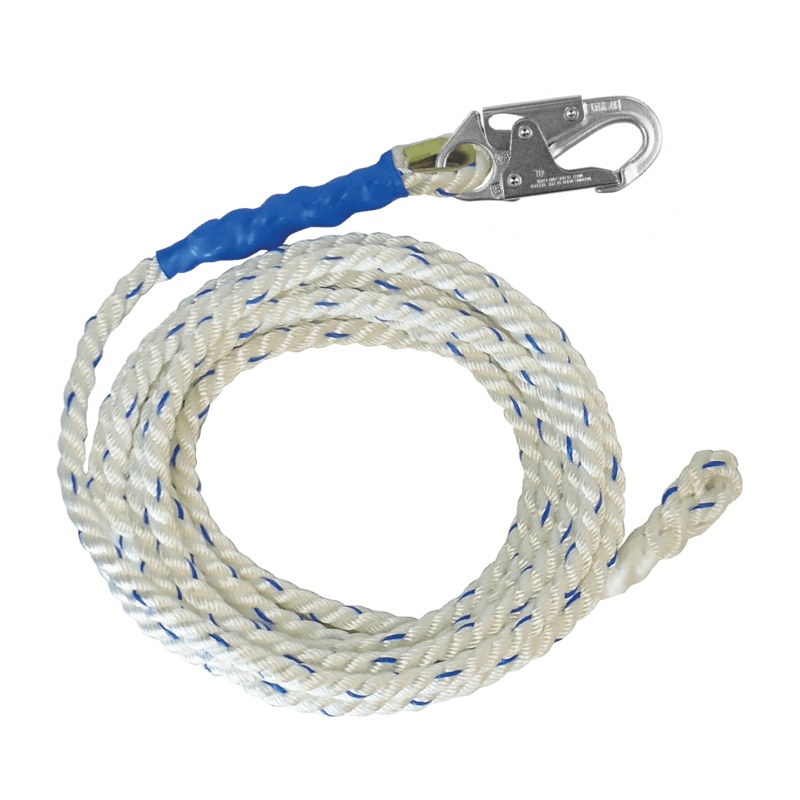 FALLTECH Premium Polyester Blend Vertical Lifeline w/ Back-Spliced End