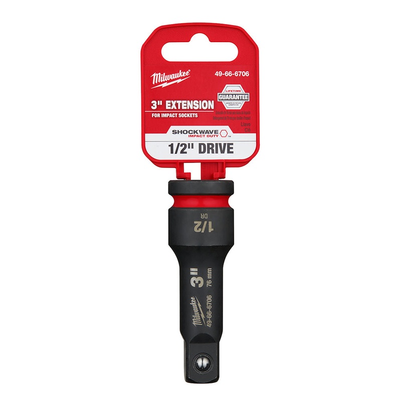 MILWAUKEE SHOCKWAVE Impact Duty 1/2" Drive 3 INCH Extension