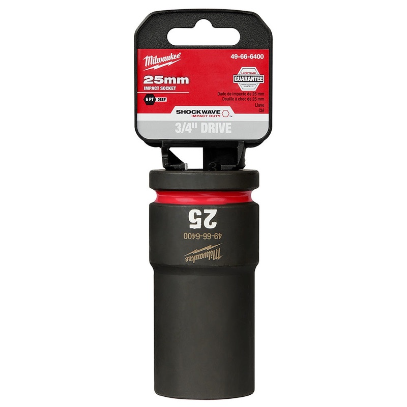 MILWAUKEE SHOCKWAVE Impact Duty 3/4" Drive 25MM Deep 6 Point Socket
