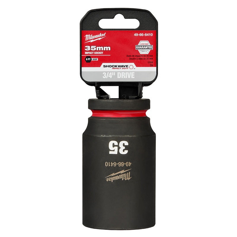 MILWAUKEE SHOCKWAVE Impact Duty 3/4" Drive 35MM Deep 6 Point Socket