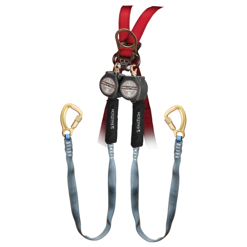 FALLTECH 9' WRAPTECH Mini Personal SRL w/ Steel 5K Carabiners