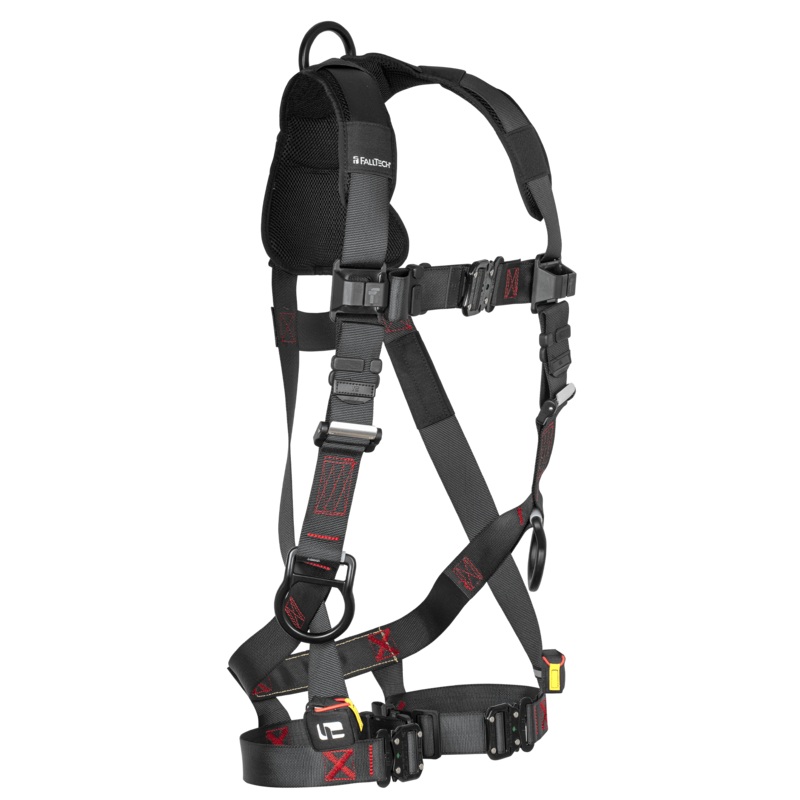 FALLTECH FT-IRON 3D Standard Non-Belted Full Body Harness, Quick Connect Buckle Leg Adjustment