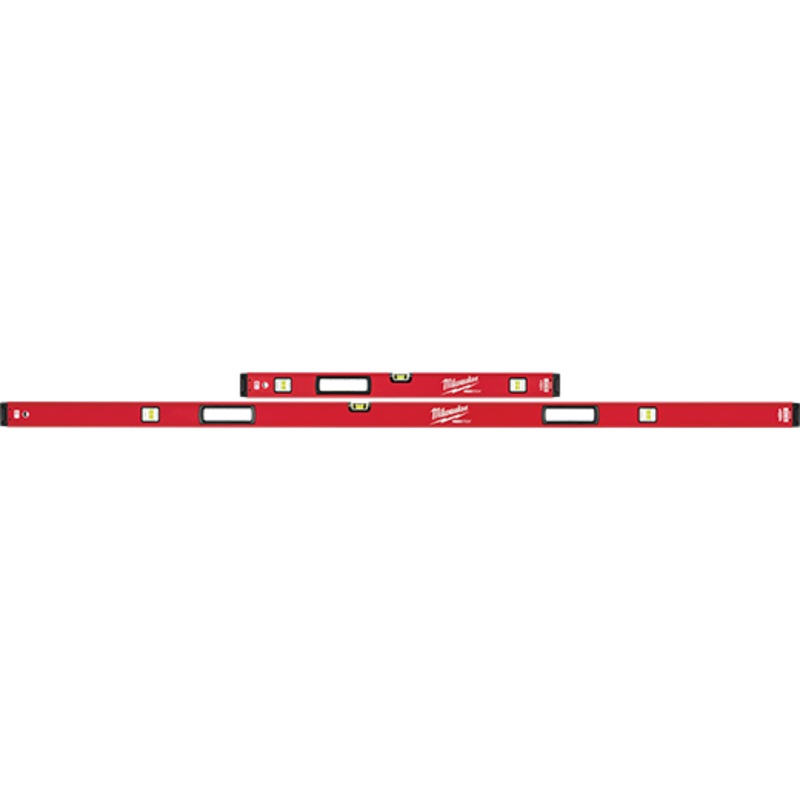 MILWAUKEE 78/32 REDSTICK Magnetic Box Level Jamb Set