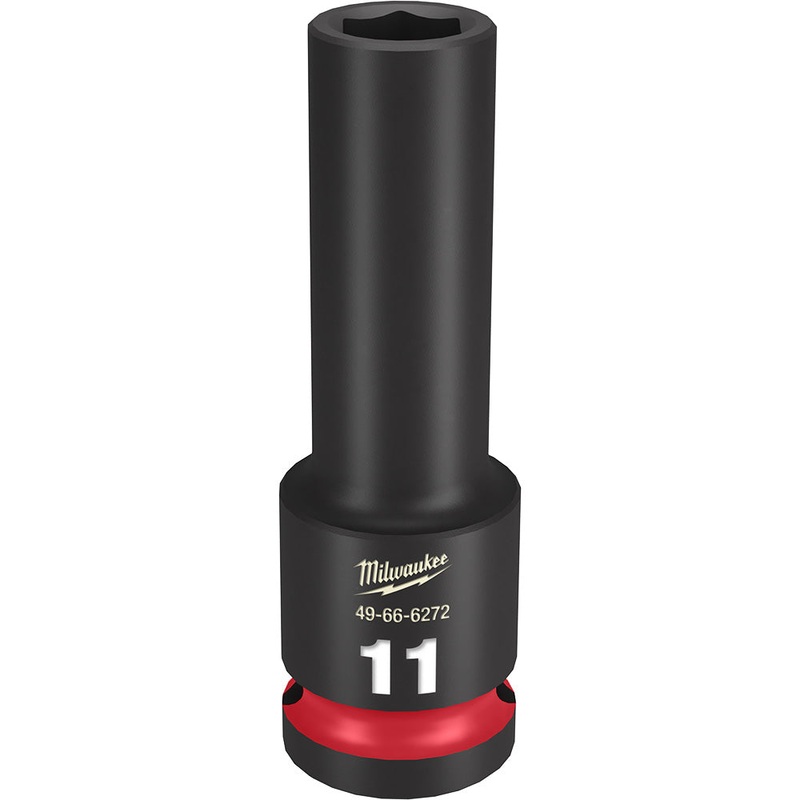 MILWAUKEE SHOCKWAVE Impact Duty 1/2" Drive 11MM Deep 6 Point Socket