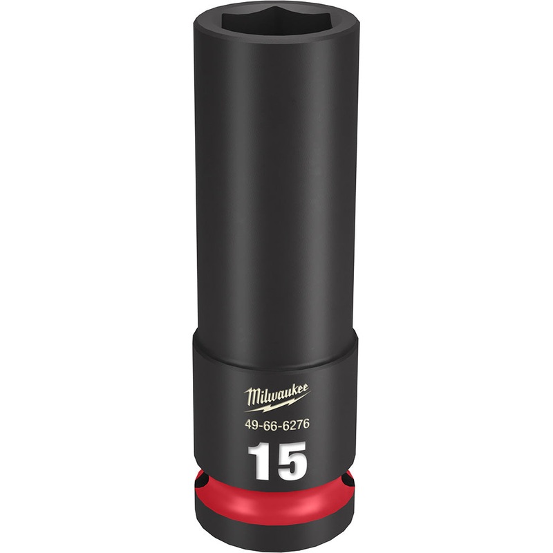 MILWAUKEE SHOCKWAVE Impact Duty 1/2" Drive 15MM Deep 6 Point Socket