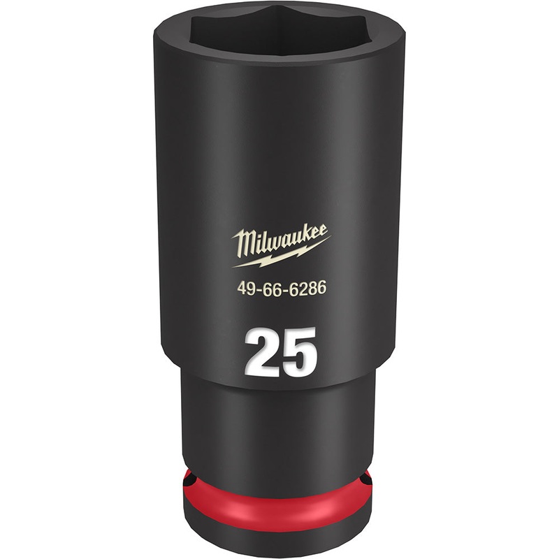 MILWAUKEE SHOCKWAVE Impact Duty 1/2" Drive 25MM Deep 6 Point Socket