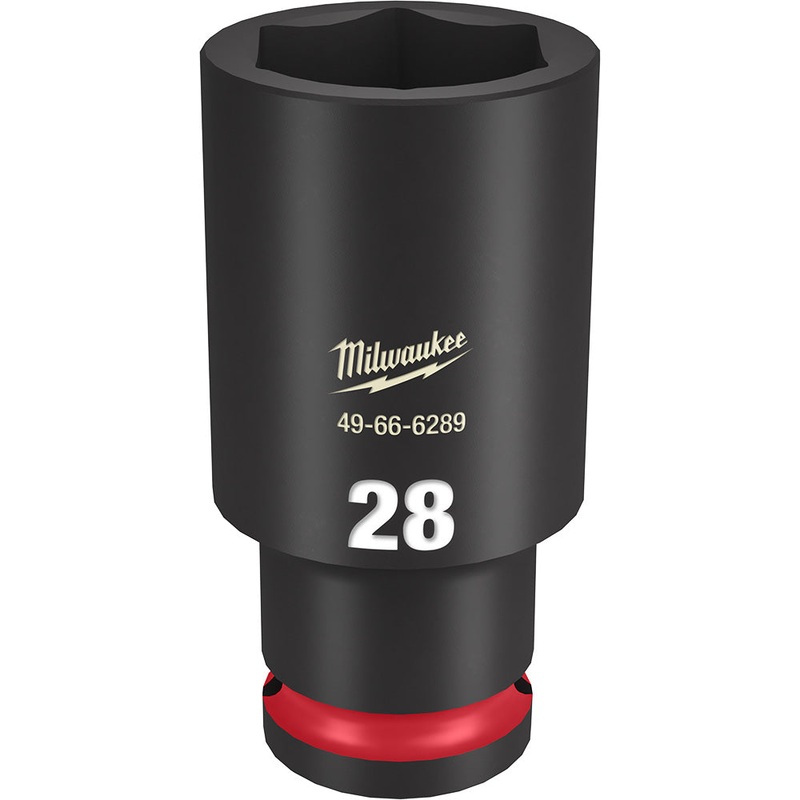MILWAUKEE SHOCKWAVE Impact Duty 1/2" Drive 28MM Deep 6 Point Socket