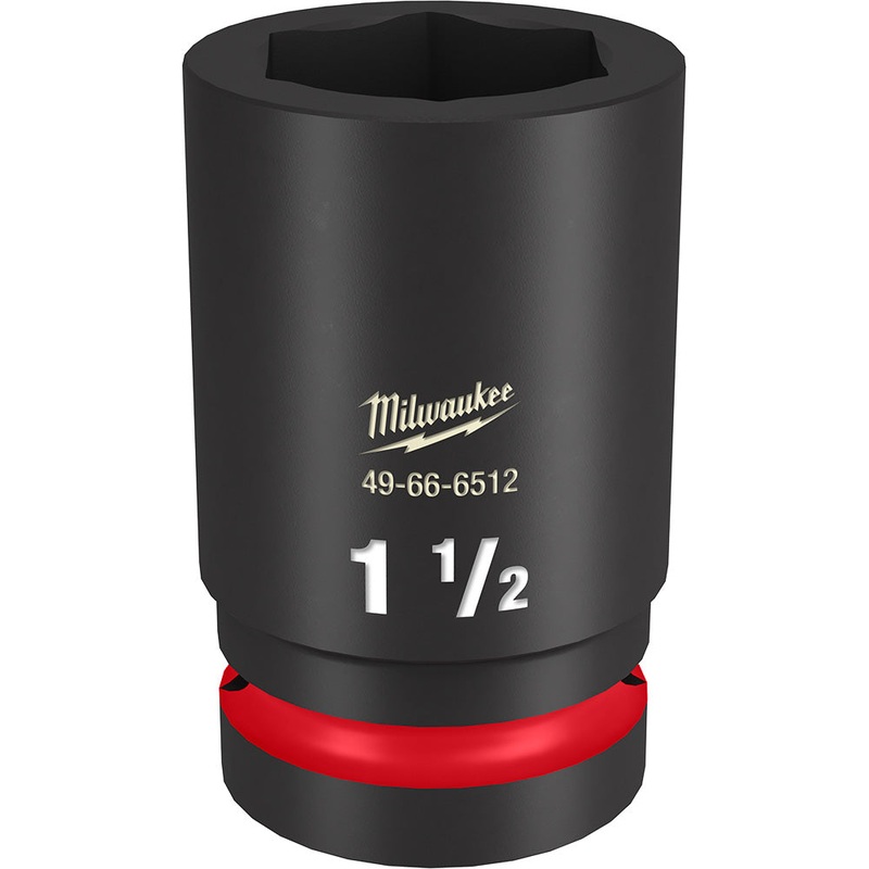 MILWAUKEE SHOCKWAVE Impact Duty 1" Drive 1-1/2" Standard 6 Point Socket