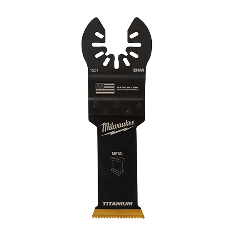 MILWAUKEE 1-1/8" Universal Fit OPEN-LOK Titanium Enhanced Bi-Metal Metal Blade