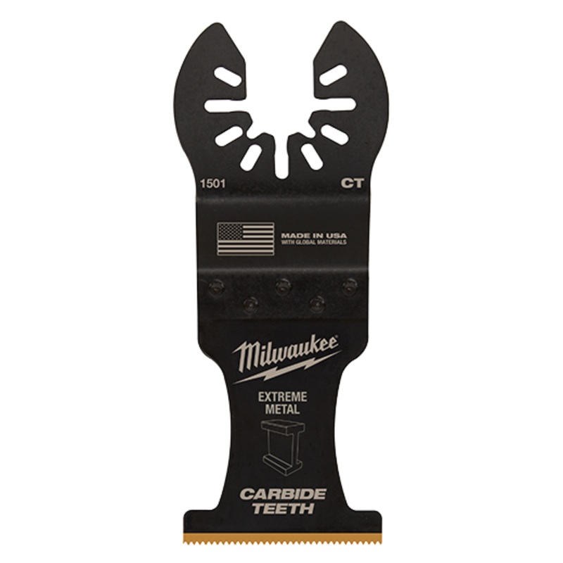 MILWAUKEE 1-3/8" Universal Fit OPEN-LOK Extreme Metal Titanium Enhanced Carbide Teeth Blade