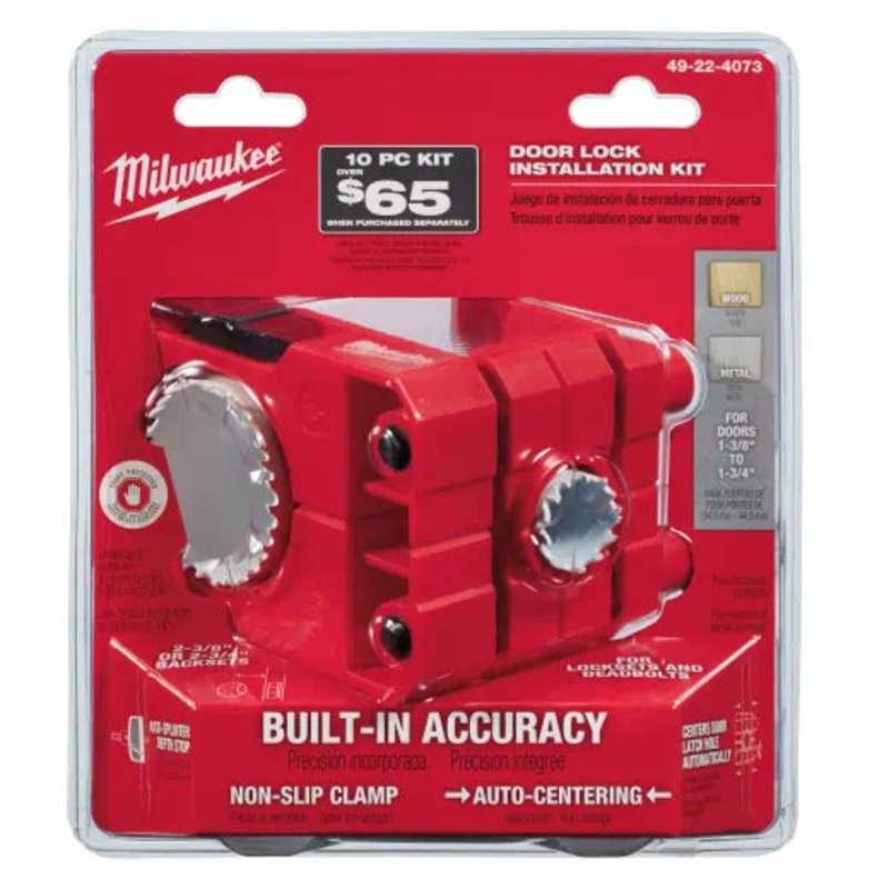 MILWAUKEE HOLE DOZER Door Lock Installation Hole Saw Kit