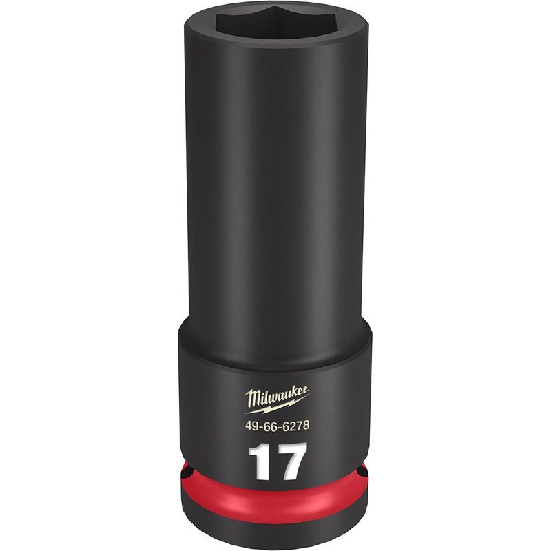 MILWAUKEE SHOCKWAVE Impact Duty 1/2" Drive 17MM Deep 6 Point Socket