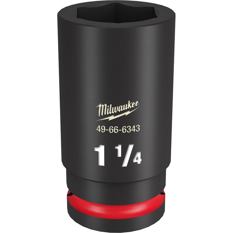 MILWAUKEE SHOCKWAVE Impact Duty 3/4" Drive 1-1/4" Deep 6 Point Socket