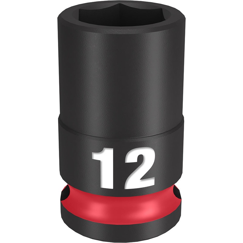 MILWAUKEE SHOCKWAVE Impact Duty 3/8" Drive 12MM Standard 6 Point Socket