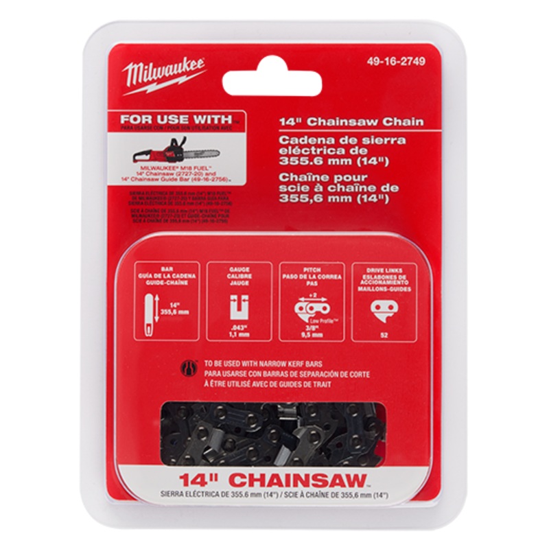 MILWAUKEE 14" Chainsaw Chain