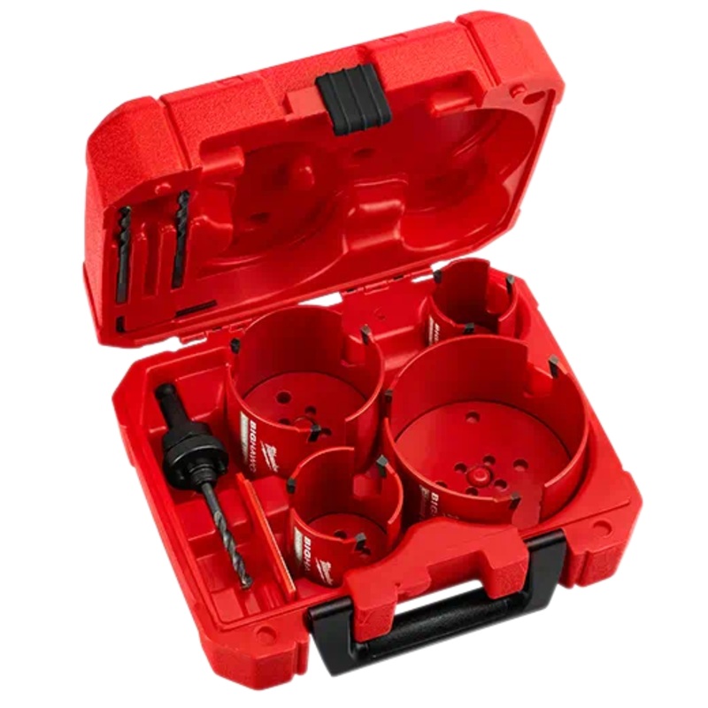 MILWAUKEE 8 PC. BIG HAWG Carbide Teeth Plumber's Hole Saw Kit