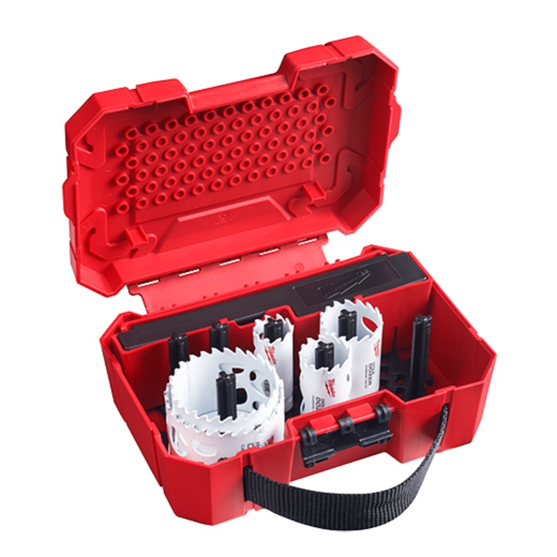 MILWAUKEE 9 PC. HOLE DOZER w/ Carbide Teeth Hole Saw Kit