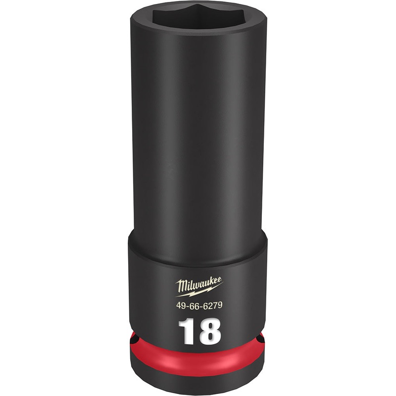 MILWAUKEE SHOCKWAVE Impact Duty 1/2" Drive 18MM Deep 6 Point Socket