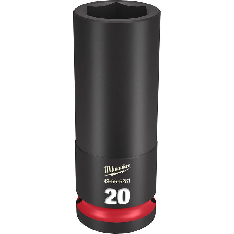 MILWAUKEE SHOCKWAVE Impact Duty 1/2" Drive 20MM Deep 6 Point Socket