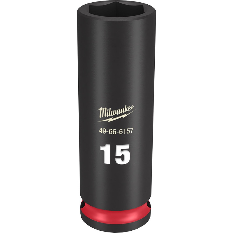 MILWAUKEE SHOCKWAVE Impact Duty 3/8" Drive 15MM Deep 6 Point Socket