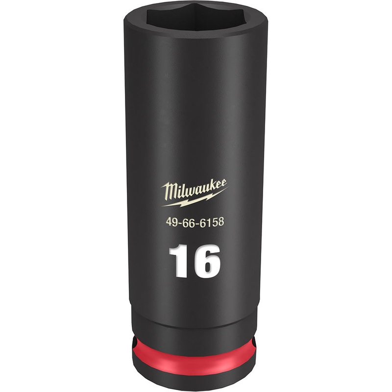 MILWAUKEE SHOCKWAVE Impact Duty 3/8" Drive 16MM Deep 6 Point Socket