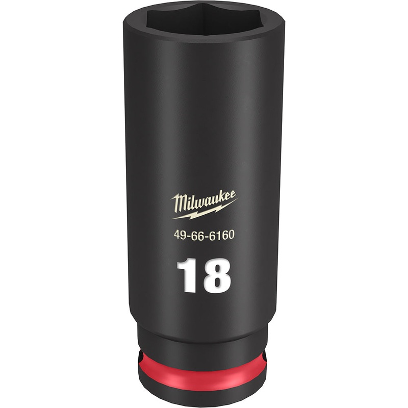 MILWAUKEE SHOCKWAVE Impact Duty 3/8" Drive 18MM Deep 6 Point Socket