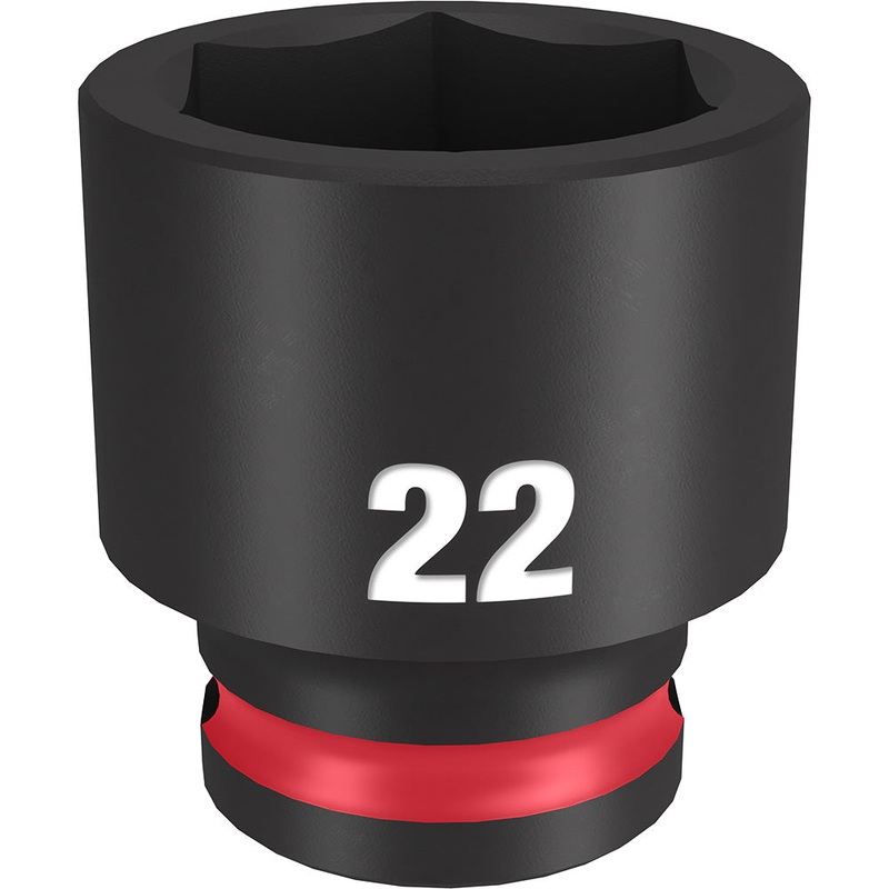 MILWAUKEE SHOCKWAVE Impact Duty 3/8" Drive 22MM Standard 6 Point Socket