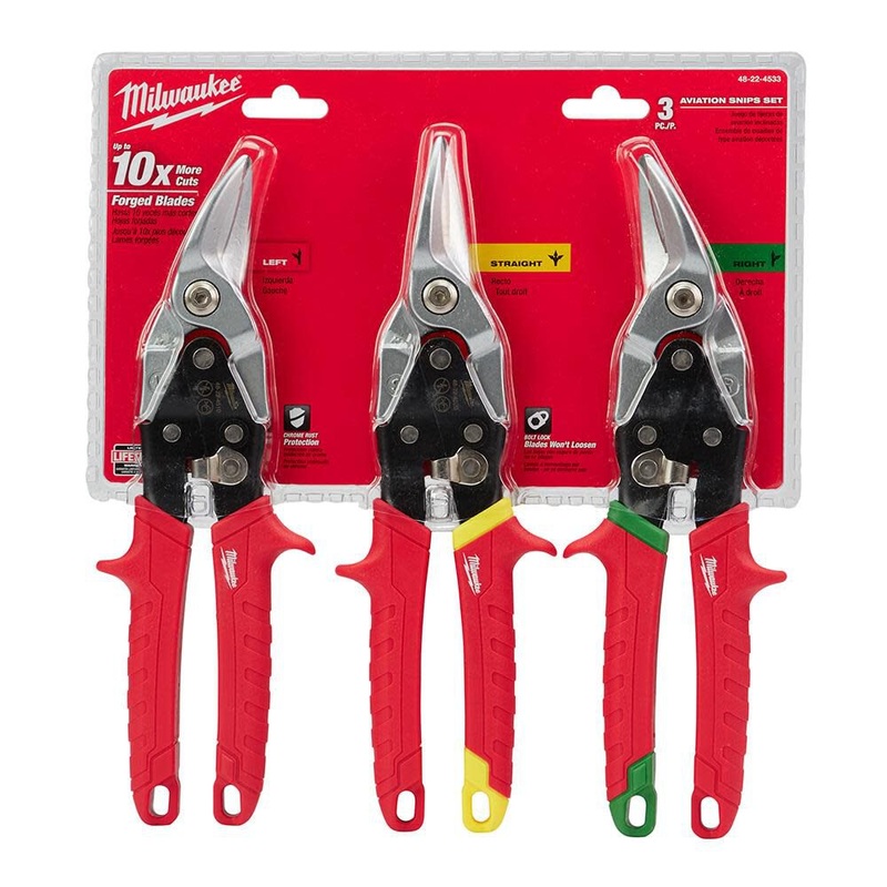 MILWAUKEE 3 PC. Aviation Snip Set
