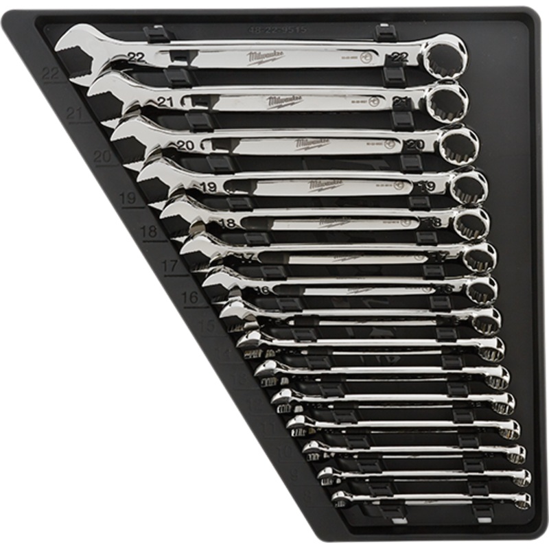 MILWAUKEE 15 PC. Combination Wrench Set - Metric
