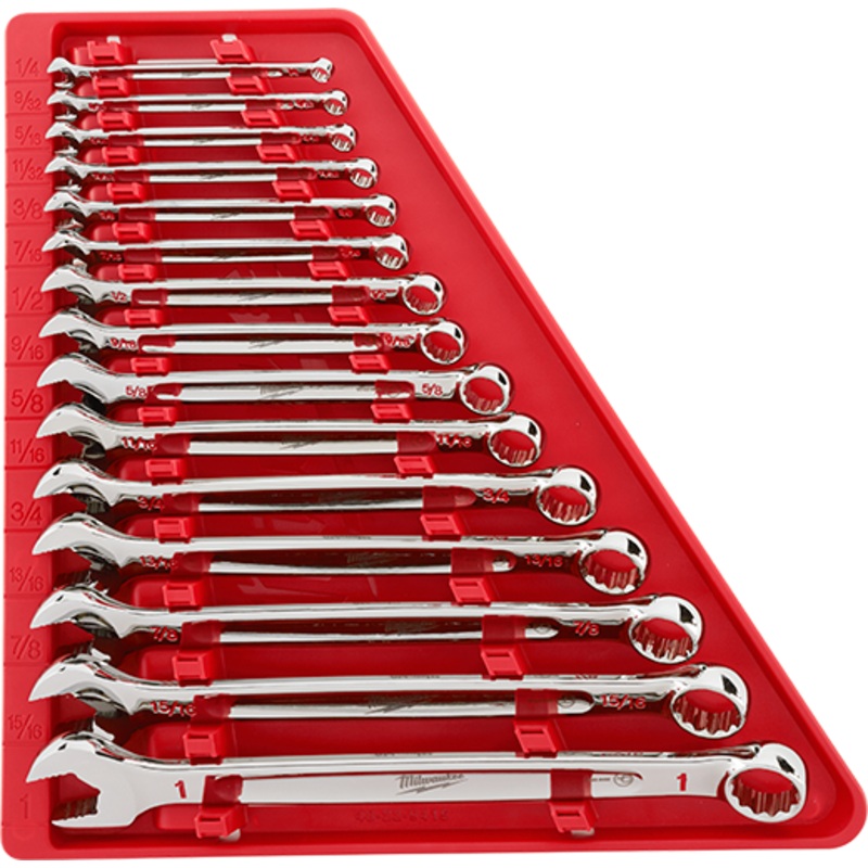 MILWAUKEE 15 PC. Combination Wrench Set - SAE