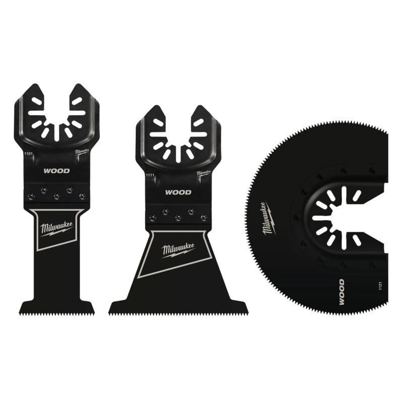 MILWAUKEE 3 PC. OPEN-LOK HCS Wood Multi-Tool Blade Variety Pack