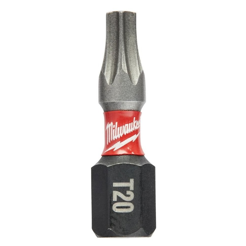 MILWAUKEE SHOCKWAVE 1" Impact Torx T20 Power Bits (15 PACK)