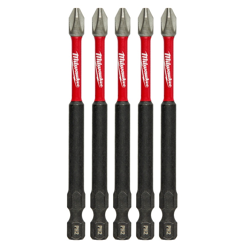 MILWAUKEE 5PK 3-1/2" PWR BIT PH2
